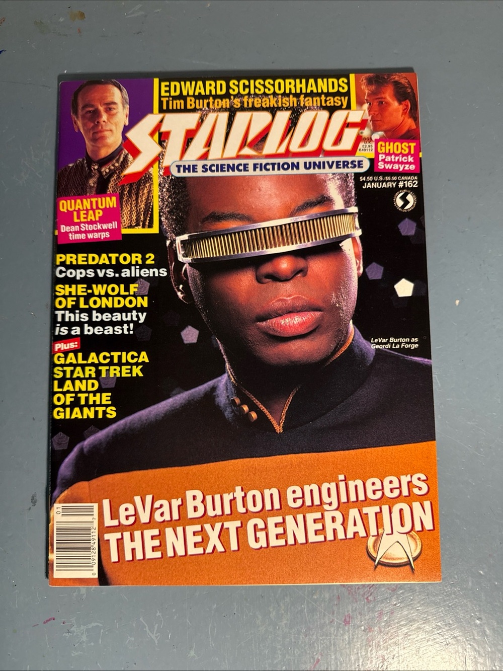 STARLOG # 162 MAGAZINE 1991 SCI-FI LEVAR BURTON STAR TREK NEXT/GEN PREDATOR 2